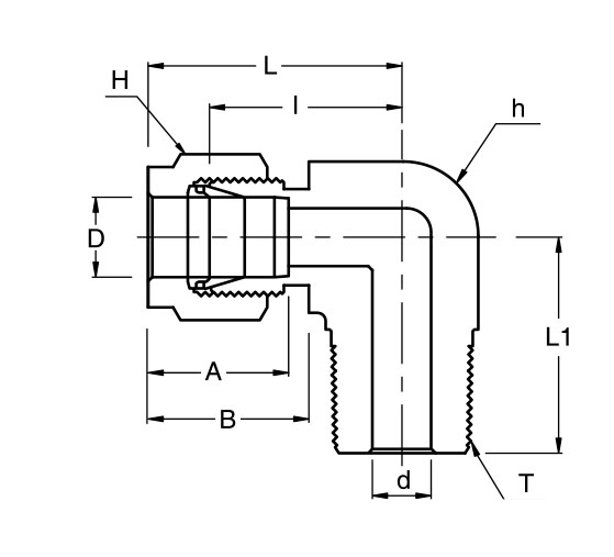 SME 90 Degree Male Elbows - 2