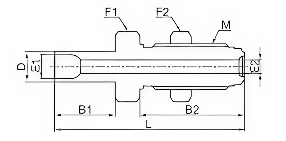 High-flow-tube-butt-weld-bulk-head-connector-drawing