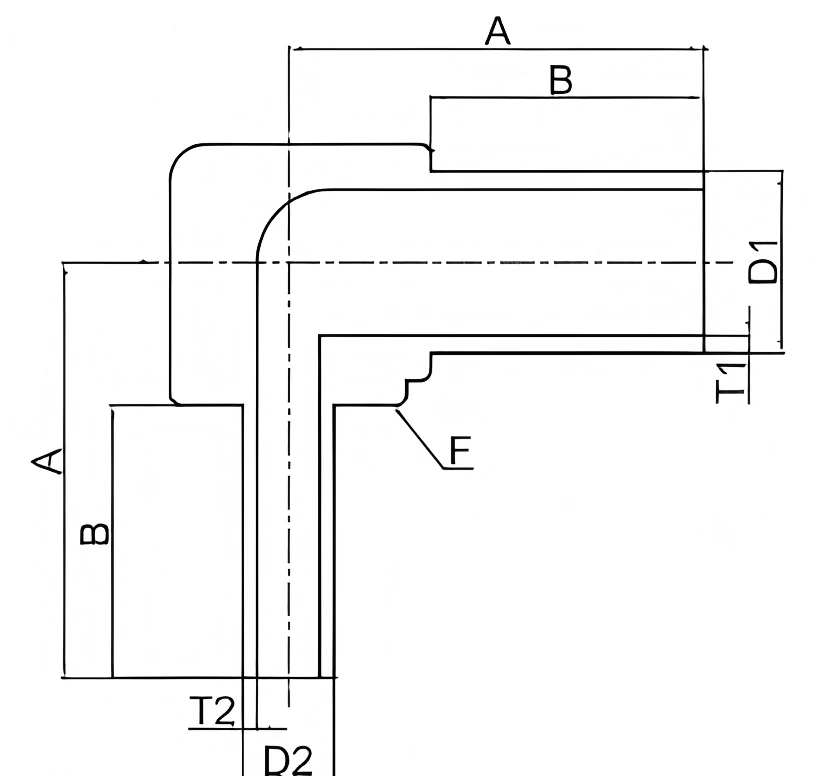 Reducing-90-Degree-Elbow-drawing