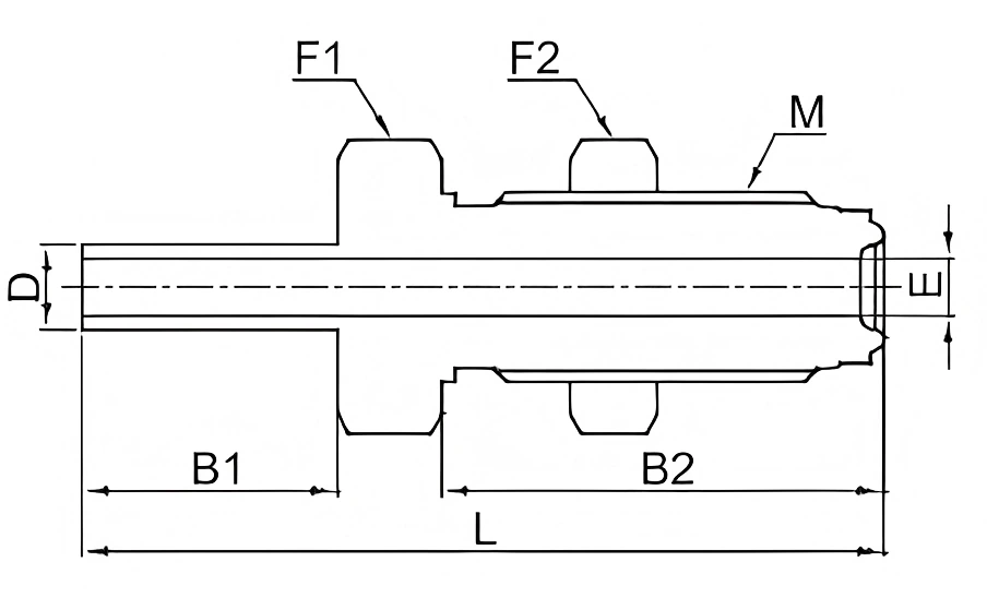 Tube-Butt-Weld-TBW-Bulkhead-Connector-drawing