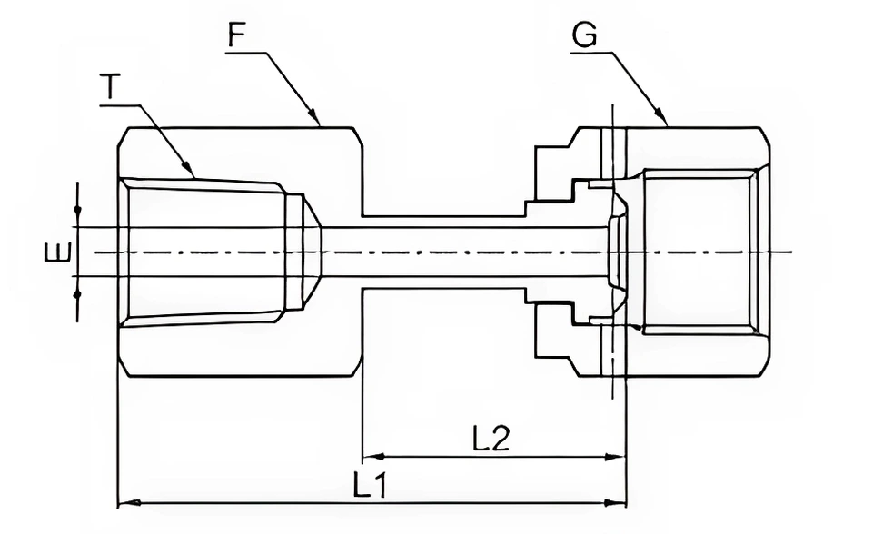 Welded-Female-Connector-PT-drawing